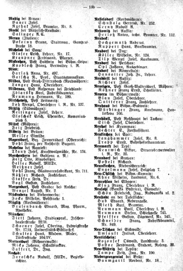 Verzeichnis sudetendeutscher Familienforscher - 5