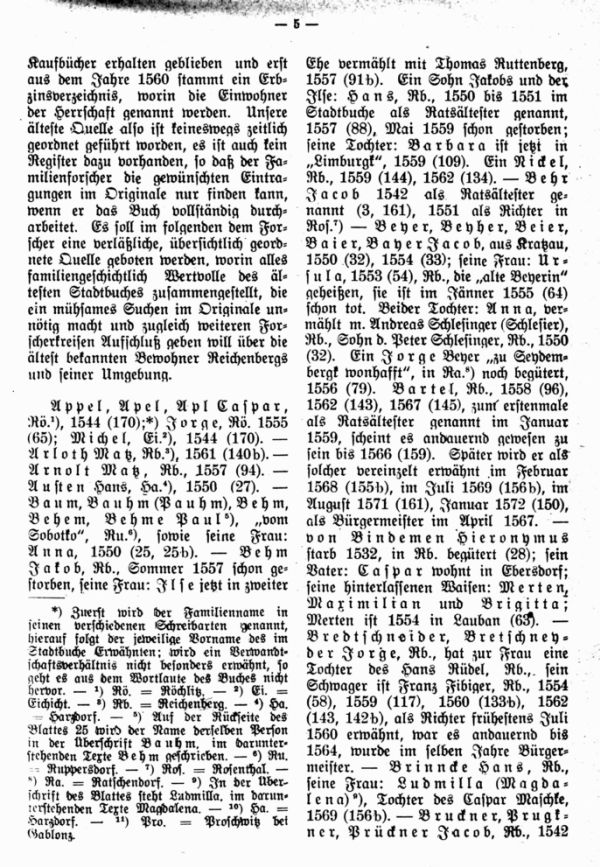 Quellen zur Familiengeschichte des Jeschken-Isergaues. 1. Das älteste Stadtbuch von Reichenberg - 2