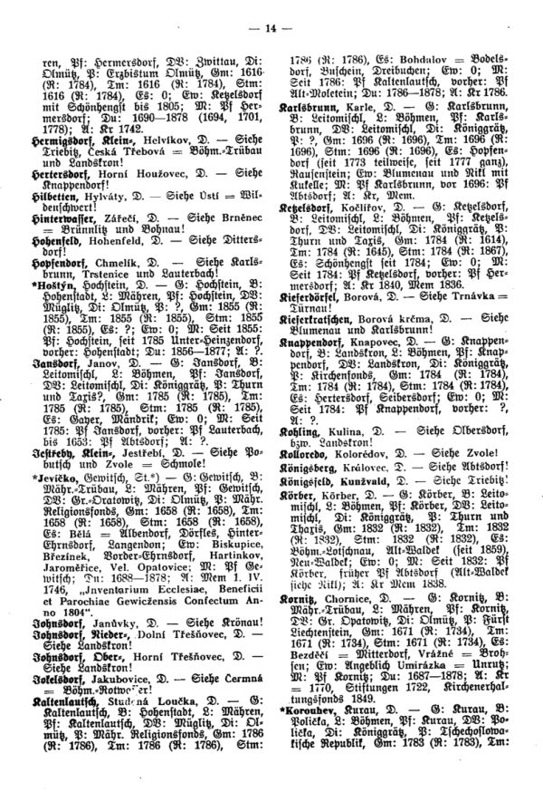 Die Kirchenbücher der Schönhengster Sprachinsel - 6