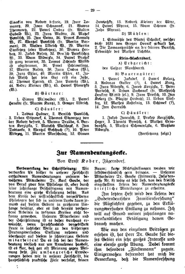 Zur Namensdeutungsecke - 1