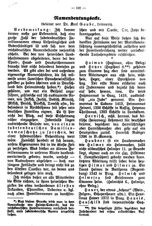 Namensdeutungsecke - 1