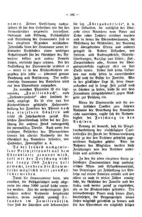Richtlinien für die Verleihung des Ehrenblattes an alteingessesene Bauernfamilien durch den Bayrischen Landwirtschaftsrat - 4
