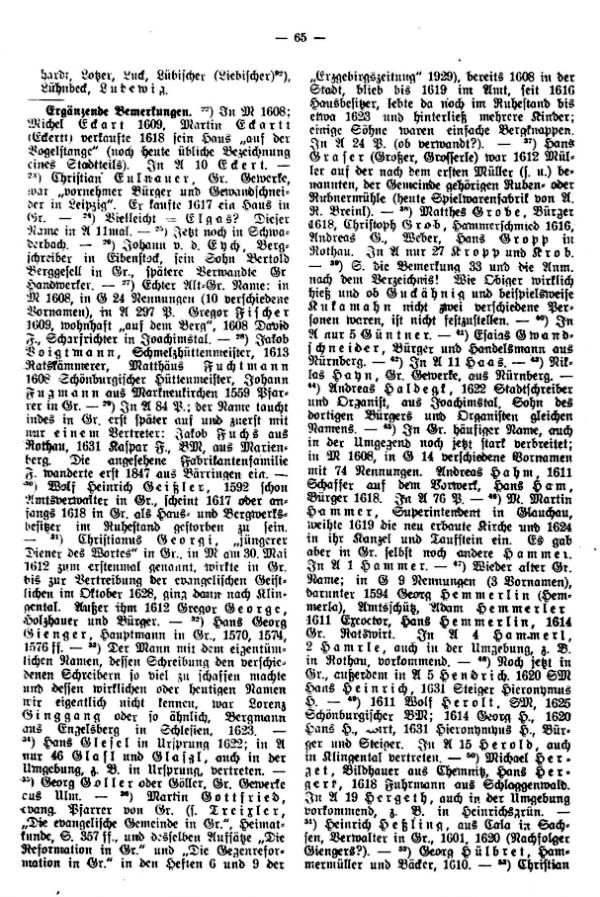 Alt-Graslitzer Familiennamen - 3