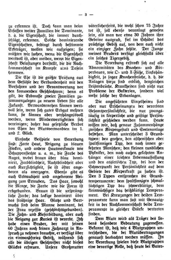Die Frage der Verrerbung, der tiefste Sinn der Familienforschung - 3