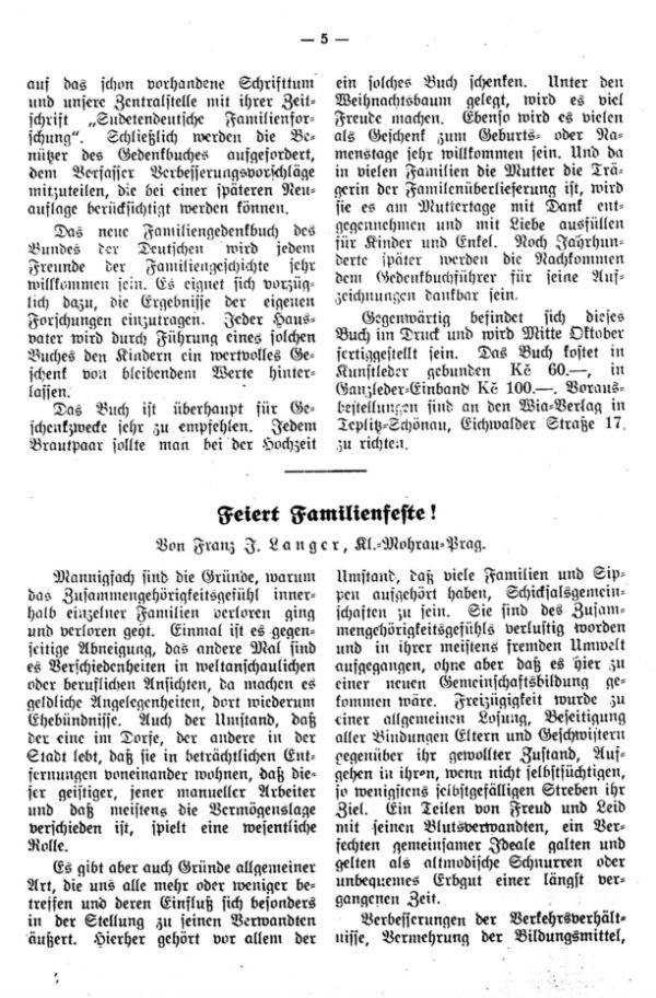 Feiert Familienfeste! - 1