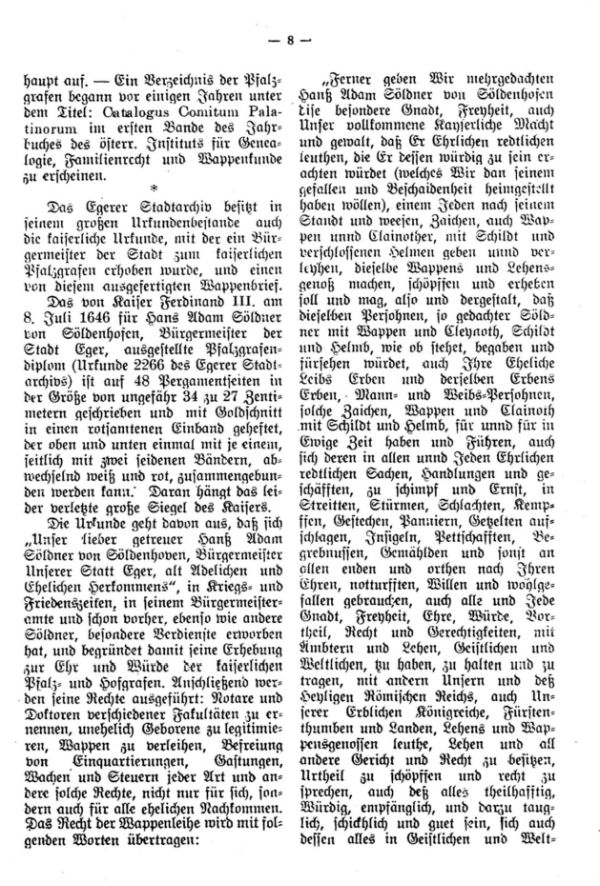 Ein Beitrag der Geschichte des Bürgerlichen Wappens - 2