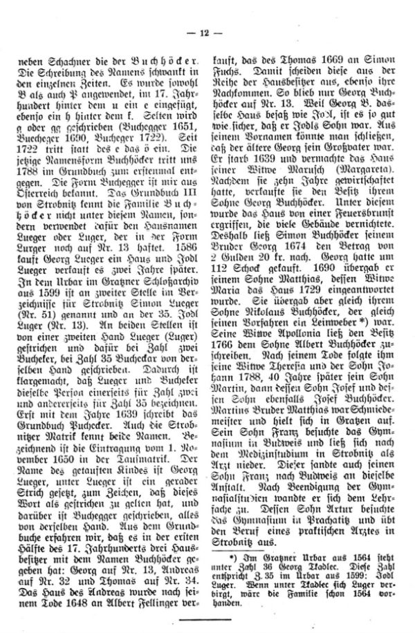 Strobnitzer Familien im 17. und 18. Jh - 4