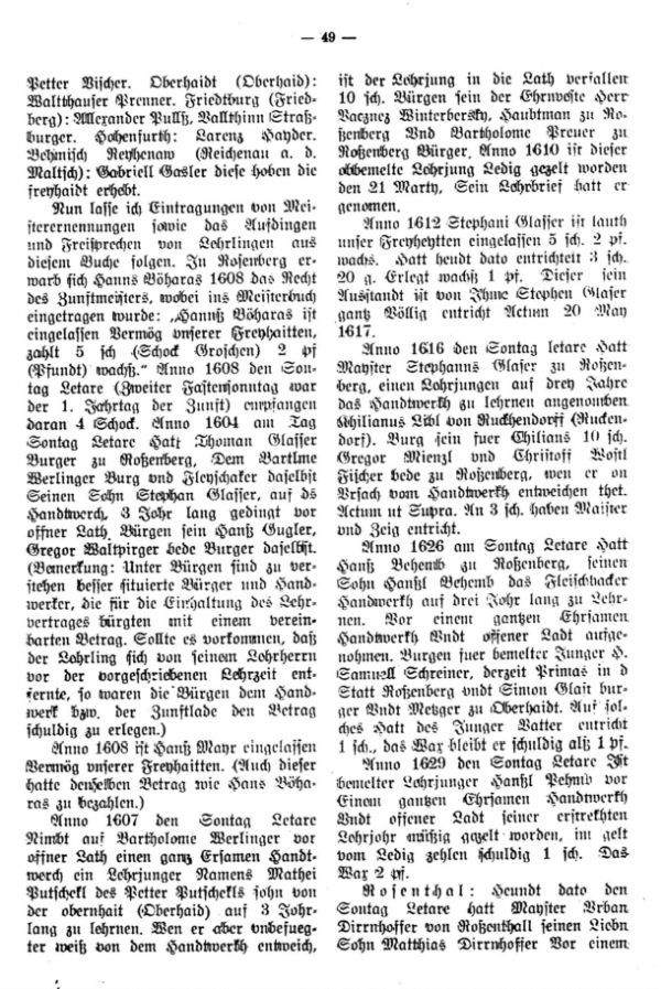 Die alten Zunftbücher im Dominium Rosenberg von 1598-1630 - 2