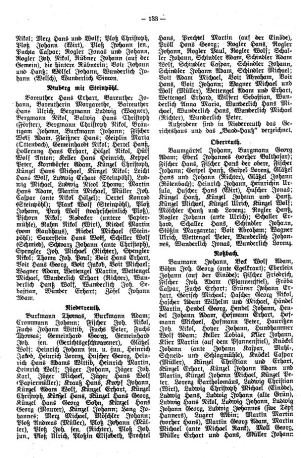 Die Familien des Ascher Bezirks im Jahre 1740 - 2