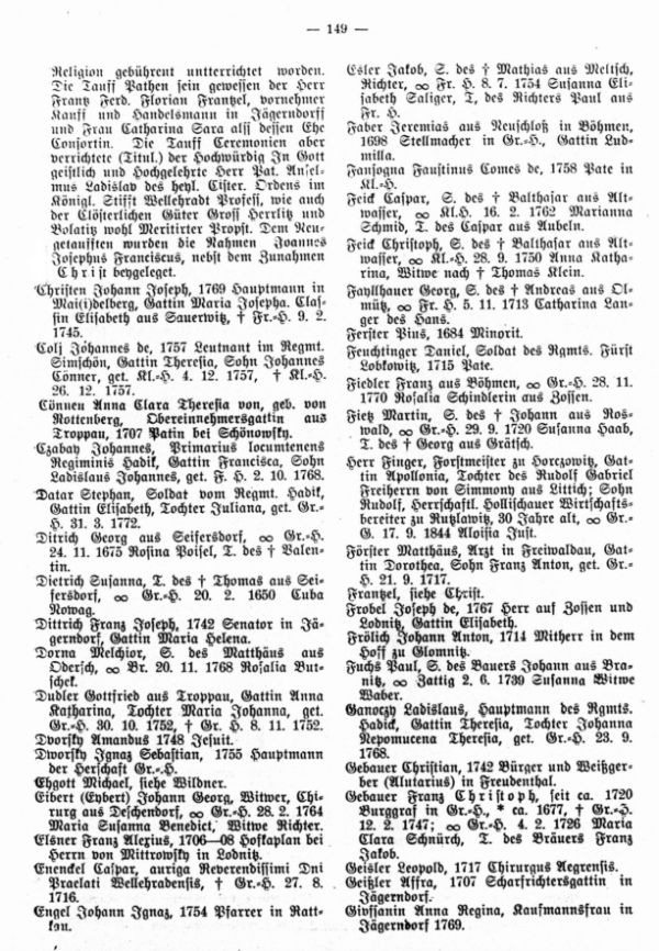 Fremde in den Kirchenbüchern von Groß-Herrlitz - Militärpersonen aus den Sudetenländern in Reichenbach (Eulengebirge) - 2