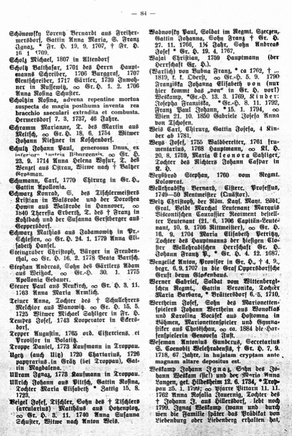 Fremde in Kirchenbüchern von Groß-Herrlitz - 3