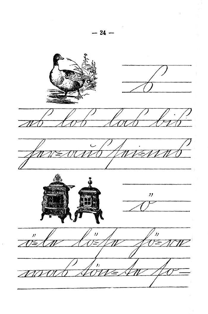 Deutsche Fibel -s / ö (Schreibschrift)