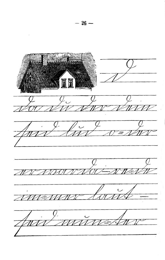 Deutsche Fibel -d (Schreibschrift)