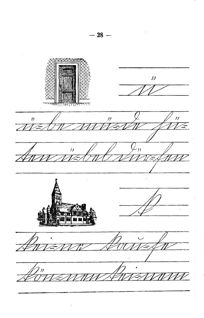 Deutsche Fibel -ü / k (Schreibschrift)