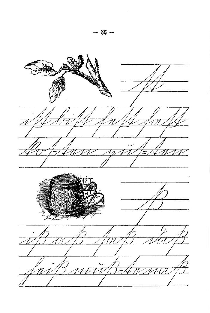 Deutsche Fibel -st / ß (Schreibschrift)