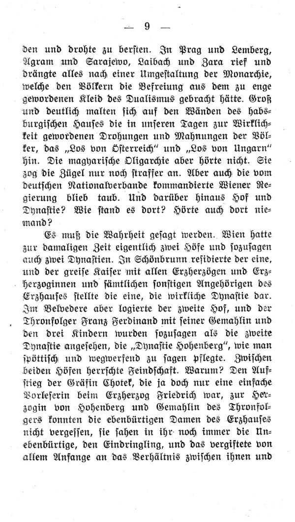 I.  Kapitel: Hinter den Kulissen der Hof- und Hauspolitik von 1912-1914