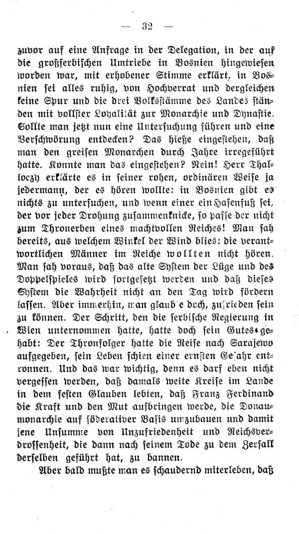 II. Kapitel: Die Wahrheit über den Fürstenmord von Sarajewo