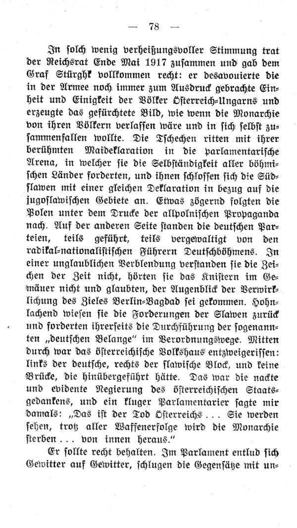 IV. Kapitel:  Die Aera des letzten Kaisers