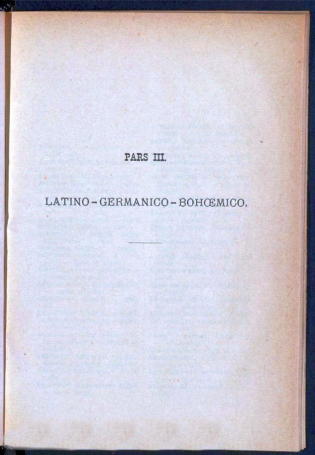 Teil 3  Latein - Deutsch - Böhmisch